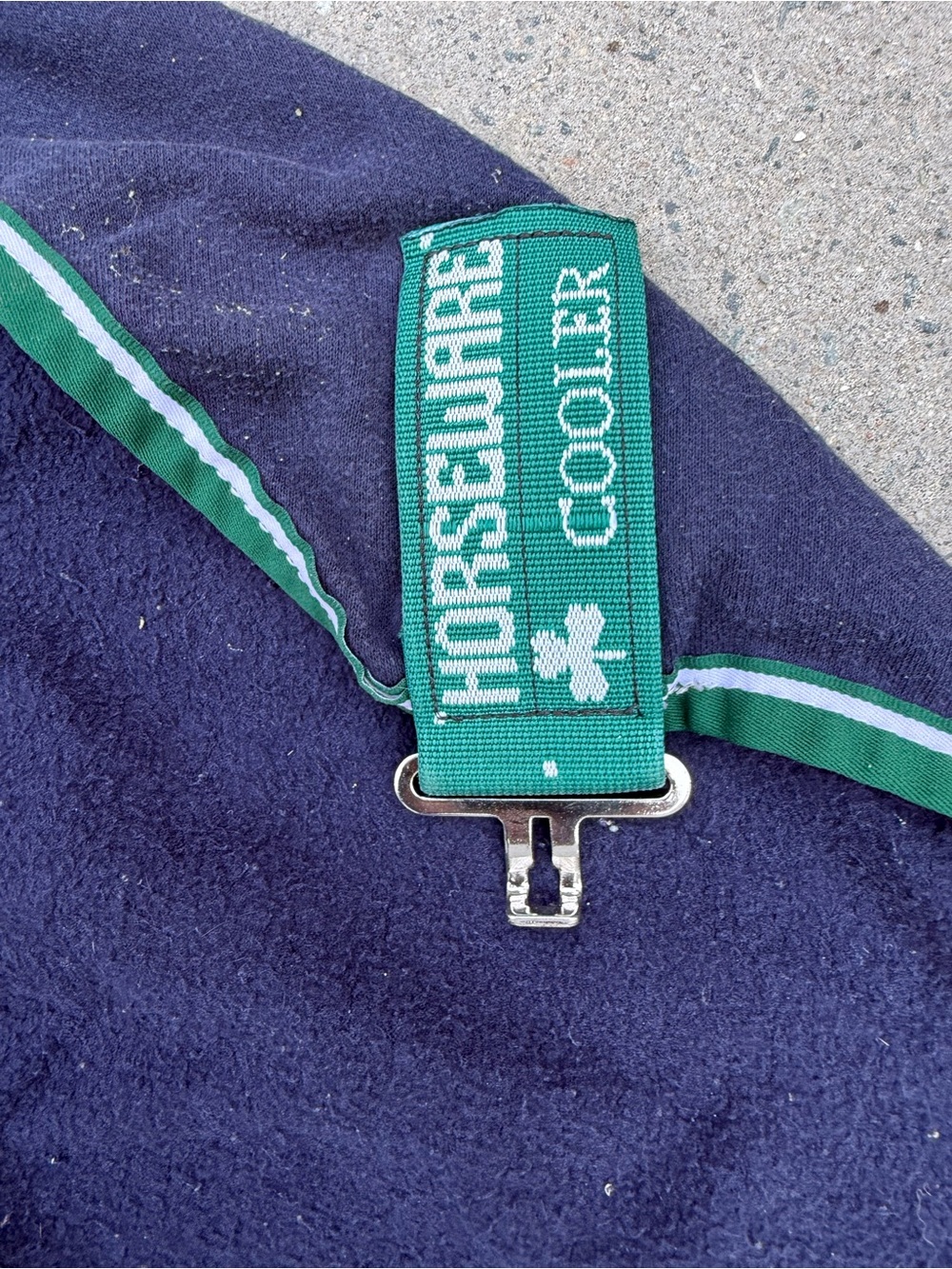 Horsewear by Ireland horse cooler size 72 Navy w/ hunter green used discounted